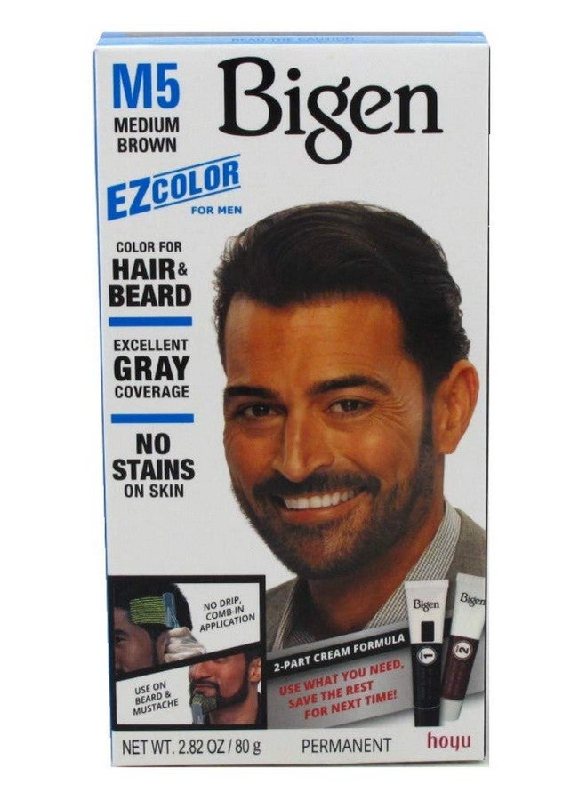 Bigen Ez Color For Men M5 Medium Brown Kit - Image 3