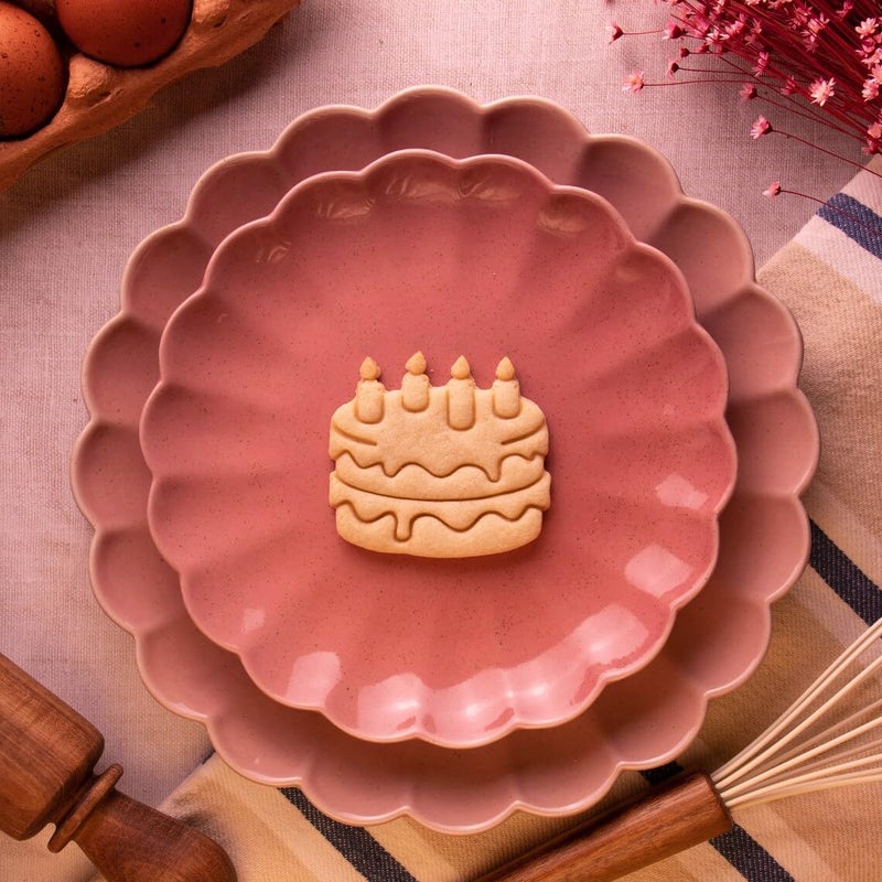 EROTNGO Cake with Candles Cookie Cutter Ideal for Baking Birthday Party Treats Fun Celebrations Kids Birthday Cookies and Festive Desserts ONLY Cake - Image 2
