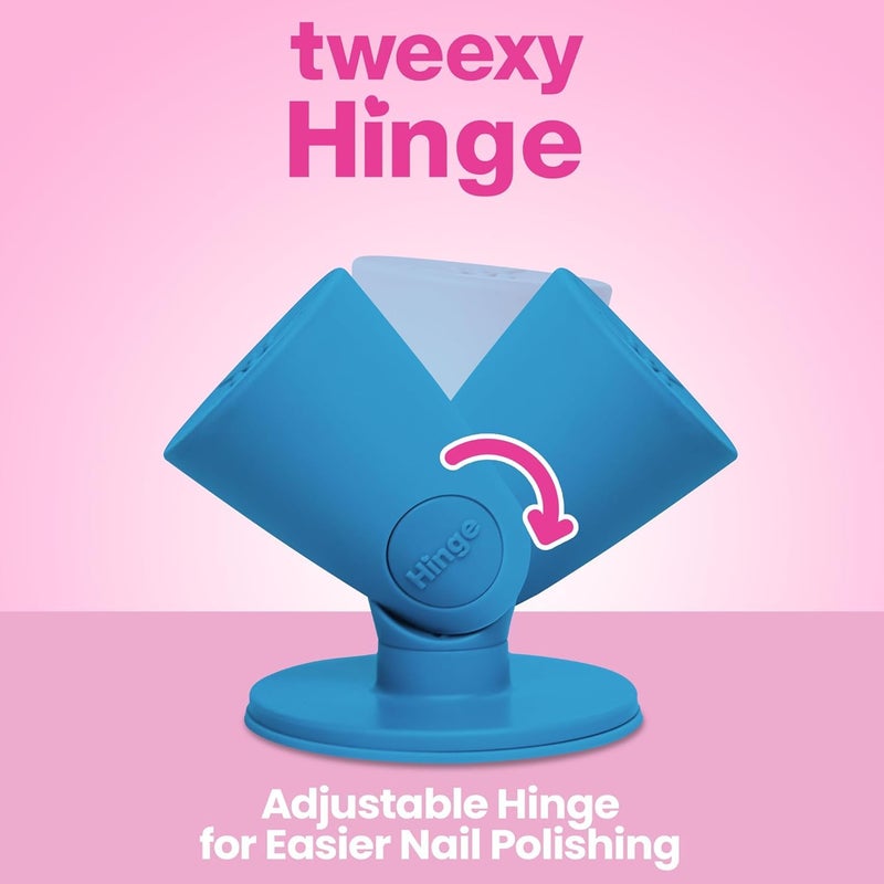 tweexy Hinge Untippable Nail Polish Bottle Holder | Anti-Spill Nail Polish Holder Stand, Tilted, Smartgrip Airlock Suction | Fingernail Painting, Nail Art Tools | Nail Polish Accessories (Unicorn) - Image 2