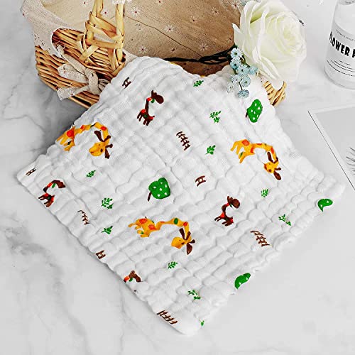 TEDDYIFY Baby Muslin Washcloth Natural Purified Cotton Baby Wipes, Muslin Cotton Face Towels, Reusable Napkins for Infants Toddlers (1 Pack Contains 5 washcloth) (1) - Image 5
