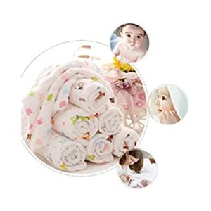 TEDDYIFY Baby Muslin Washcloth Natural Purified Cotton Baby Wipes, Muslin Cotton Face Towels, Reusable Napkins for Infants Toddlers (1 Pack Contains 5 washcloth) (1) - Image 4