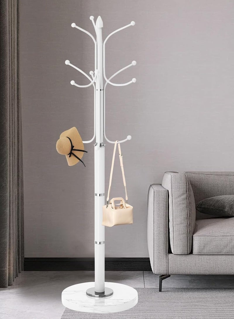 DubaiGallery Coat Stands Coat Racks Metal Coat Rack Coat Stand Metal Hat Coat Stand Heavy Bedroom Hallway Free Standing Clothes Hat Rack Hangers Free-Standing Hanger Rack - Image 2