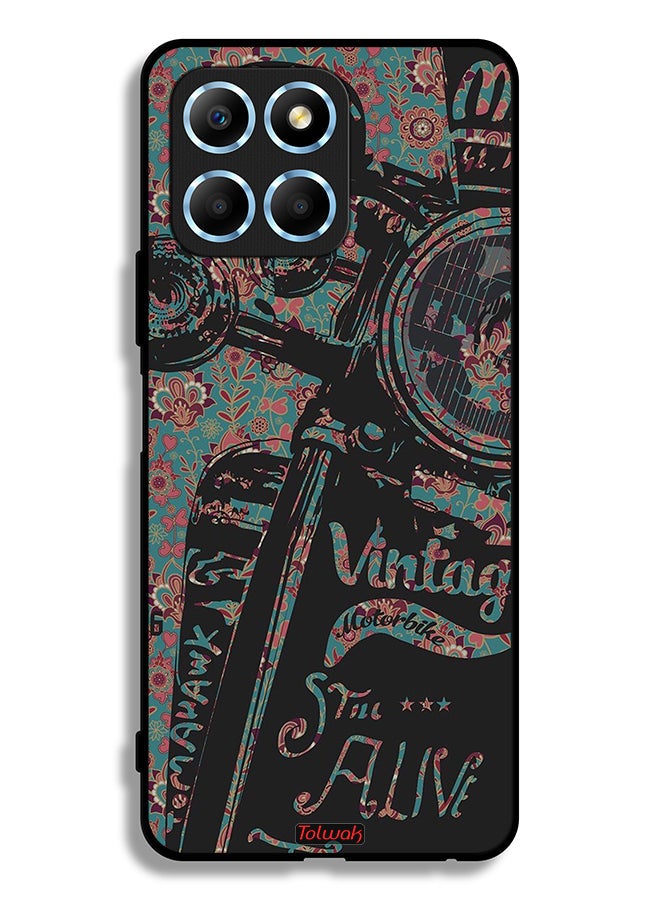 Tolwak Honor X6 Protective Case Cover Vintage Motorbike - Image 2