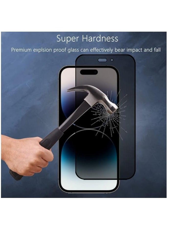 ELTRAZONE iPhone15 Pro Max compatible Privacy Screen Protector Anti-Spy Tempered Glass Film 9H Hardness Scratch Resistant Bubble Free Anti Spy Tempered Glass Screen Protector for iPhone15 Pro Max Privacy - Image 3
