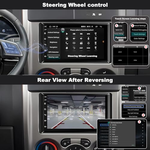 iCarSEPTON 5GWiFi6 Upgrade Radio for Chevrolet Chevy Silverado 1500 2003-2006, Tahoe GMC Sierra 1500 2003-2006, Yukon 2004-2006, Colorado Avalanche Savana Stereo Touchscreen 7" CarPlay Android Auto GPS Camera FM - Image 5