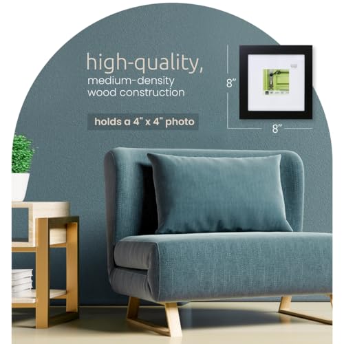 Kiera Grace kieragrace KG Langford Frame - Black, 8" x 8" Matted For 4" x 4" - Image 2