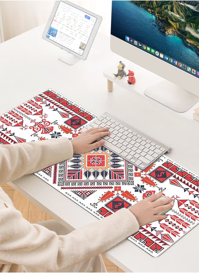 HomarKet Pattern Extended Mouse Pad , 80 x 30 cm, Anti-Slip Rubber Base, Stitched edges, Suitable for Gaming, Desktop, Office use  - Image 2