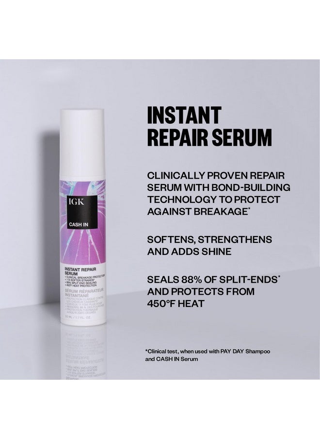 iGK Cash In Instant Repair Serum Breakage Protection + Seal Split Ends + Heat Protection Vegan + Cruelty Free 1.7 Oz  - Image 4