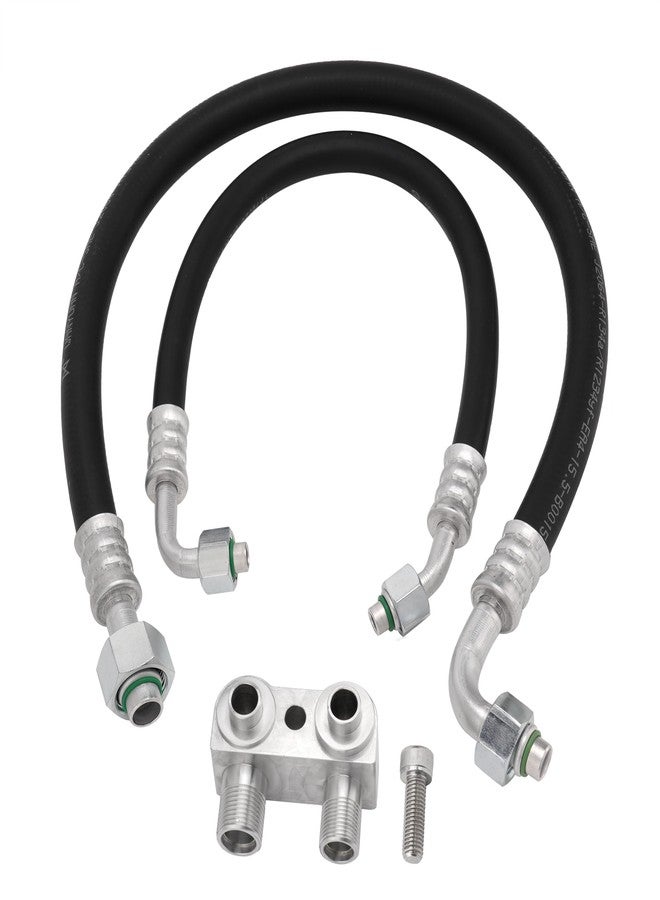 Jetuplusllc طقم أنابيب تكييف الهواء من Jetuplusllc مناسب لسيارات كامارو/فايربيرد موديلات 1982-1992، مُعدّل بمحرك LSX LS1، ولا يتوافق مع مشعبات عادم LS1 الأصلية. - Image 1