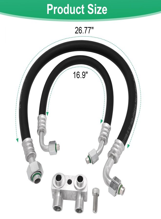 Jetuplusllc طقم أنابيب تكييف الهواء من Jetuplusllc مناسب لسيارات كامارو/فايربيرد موديلات 1982-1992، مُعدّل بمحرك LSX LS1، ولا يتوافق مع مشعبات عادم LS1 الأصلية. - Image 3