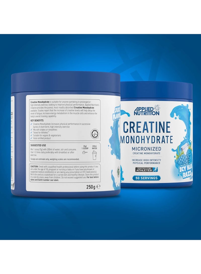 Applied Nutrition Applied nutrition Creatine Monohydrate Icy Blue Razz Flavour 250g - Image 3