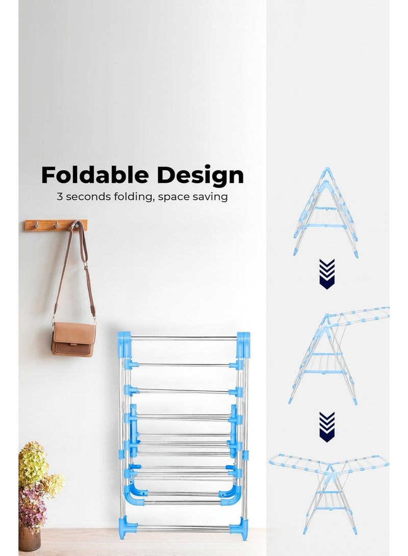 Foldable Clothes Drying Rack – Multi-Level Laundry Airer – Indoor & Outdoor Use - Image 2