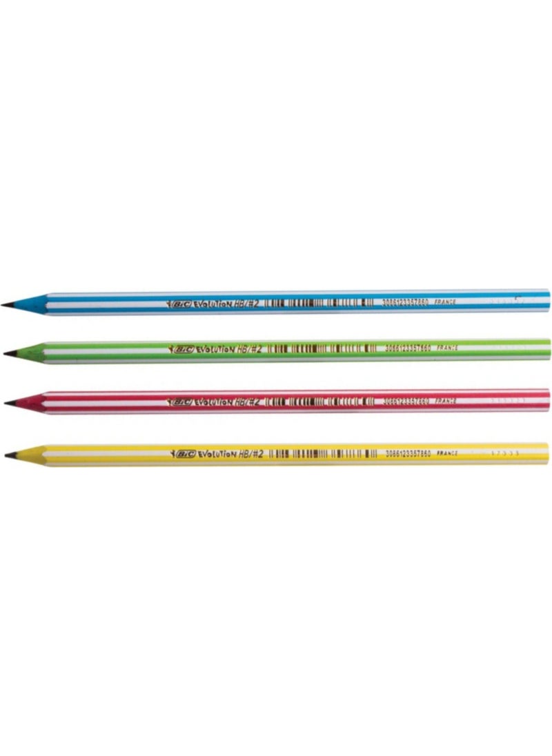 Pencil - Evolution 646 Stripes - Set of 4 - pzsku/ZFE8B46A8CB538B223AB8Z/45/_/1726144213/632762d8-3308-4318-814c-053c96366861