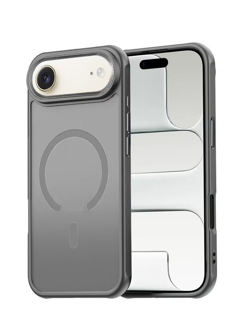 تايجر Apple iPhone Air 5G 2025 Case – Grey Hard Silicone Hybrid Translucent Magnetic MagSafe Compatible Slim Cover | Lightweight Shockproof Scratch-Resistant Design | Sleek Anti-Slip Grip with Precise Cutouts for Full Protection – Model MCMPMN - Image 1
