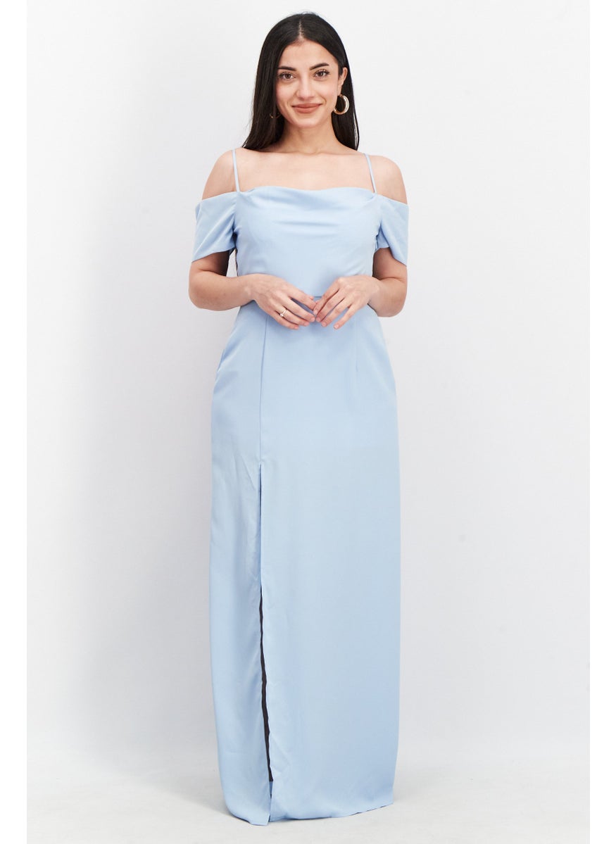 Women Plain Draped Detail Maxi Dress, Dusty Blue - pzsku/ZFE8B5322F34578AE25D6Z/45/_/1724350922/93aa8731-5078-4818-9601-3a4eea5e35ff