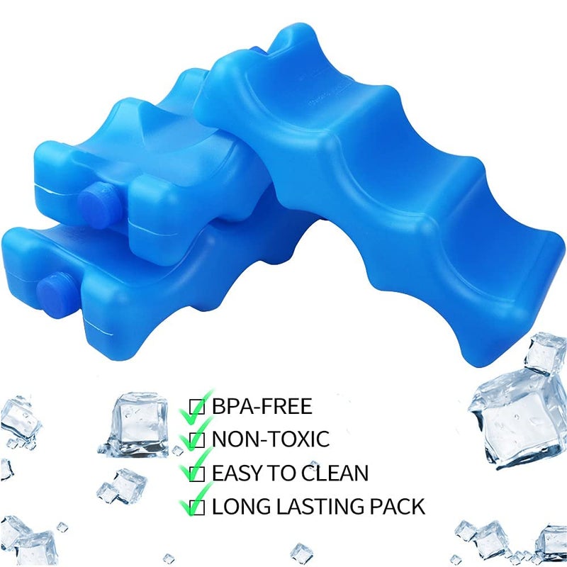 ISUSSER Pack of 3 Reusable Ice Packs for Breastmilk Storage, Bottle Ice Packs for Cool Cooler Bag, Breakfast, Lunch, Baby Bottles, Beer, Camping and Travel - Image 3