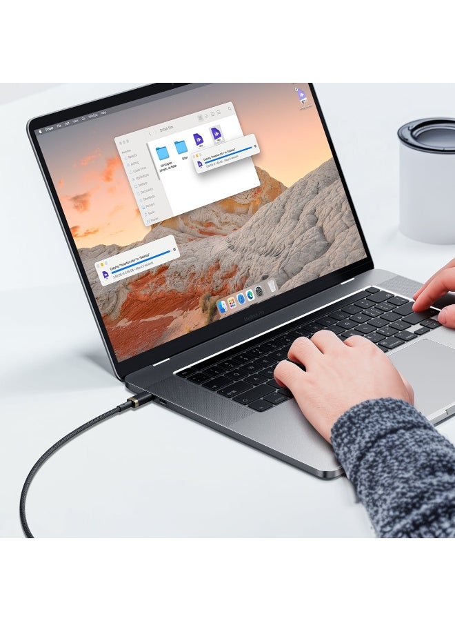 بيسوس USB-C Data and Charging Cable - USB-C Baseus Dura Series, 240W, 1m multicolour - Image 2