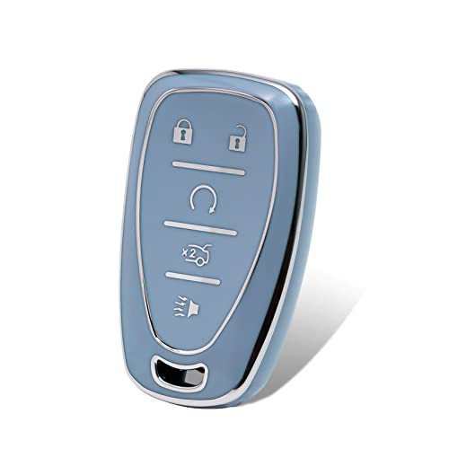 OFFCURVE غطاء مفتاح السيارة OFFCURVE لسيارات شيفروليه - غلاف ناعم من TPU - غلاف كامل لمفتاح السيارة - ملحقات السيارة - واقي مفتاح عن بُعد متوافق مع شيفروليه شيفي إكوينوكس ماليبو كامارو ترافيرس مفتاح ذكي - Image 1