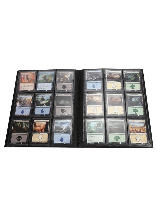 jaexest ألبوم بطاقات تجميع A4 بـ 9 جيوب – حافظة بطاقات 9 خانات لـ Pokemon و MTG وبطاقات الرياضة | حامل بطاقات من جلد PU بسحاب مقاوم للماء – ألبوم قابل للفصل للبطاقات والصور والمقتنيات - Image 4
