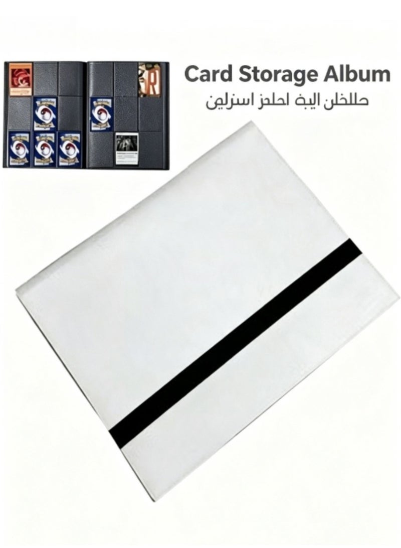 jaexest ألبوم بطاقات تجميع A4 بـ 9 جيوب – حافظة بطاقات 9 خانات لـ Pokemon و MTG وبطاقات الرياضة | حامل بطاقات من جلد PU بسحاب مقاوم للماء – ألبوم قابل للفصل للبطاقات والصور والمقتنيات - Image 1