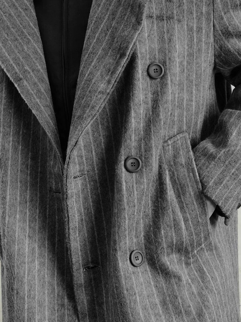 جيستو GIESTO Textured Buttoned Striped Jacket