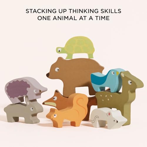 Le Toy Van - Wooden Petilou Forest Stacker Puzzle & Bag Educational Balancing Activities Toy | Great Gift for Kids and Toddlers | Suitable for Age 18+ Months Old - Image 4