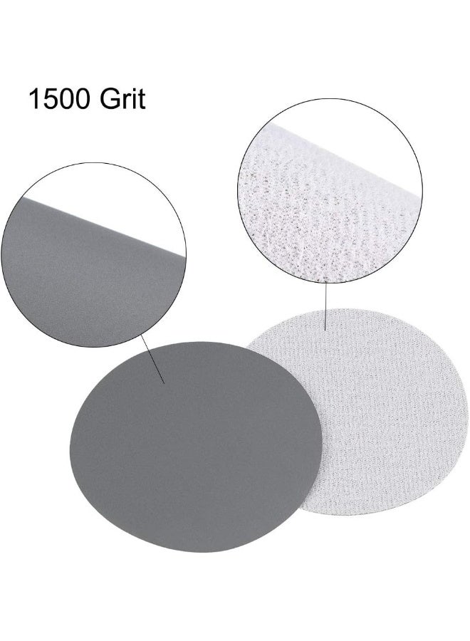 uxcell uxcell 3 Inch Wet Dry Sanding Discs 1500 Grit Hook and Loop Sandpaper Electrostatic Sand Planting Silicon Carbide 20pcs  - Image 3