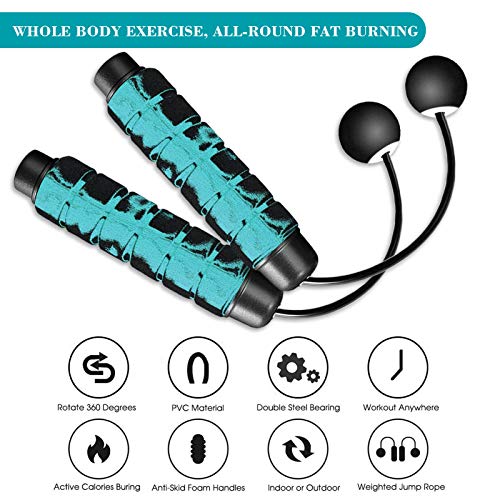 Redify Weighted Cordless Jump Rope for Fitness[Suitable for Different Ages and Levels] Ropeless Jump Rope for Crossfit Boxing MMA WOD Training, High Speed Rope Skipping for Narrow Space - Image 5