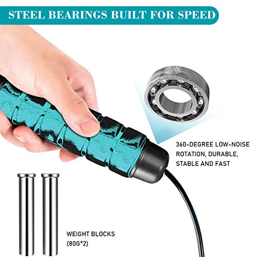 Redify Weighted Cordless Jump Rope for Fitness[Suitable for Different Ages and Levels] Ropeless Jump Rope for Crossfit Boxing MMA WOD Training, High Speed Rope Skipping for Narrow Space - Image 4