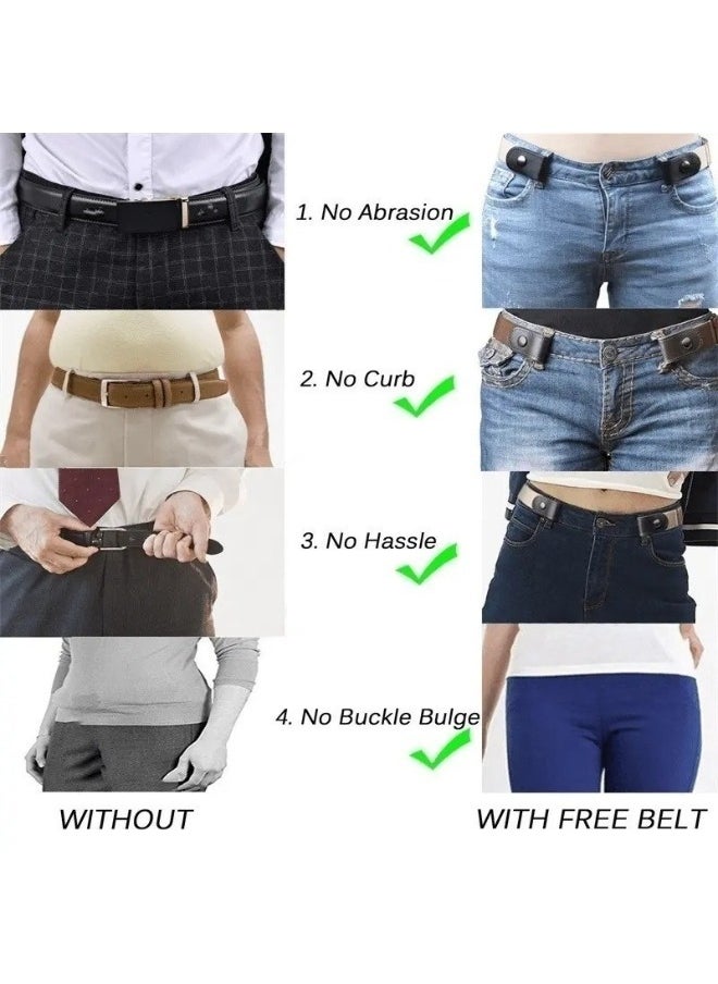 Happy Home - Elastic Belt Without Buckle, Comfortable Elastic Waistband for Women/Men for Jeans - Image 1