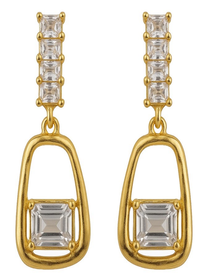 Kailash Creation Gold-Plated Earrings Combo Set for Women & Girls | Designer Stud, Drop, Hoop & Dangler Earrings | Elegant, Ethnic & Western Statement Jewelry for Daily, Party & Wedding_Wear (Cubic Zirconia) - Image 1