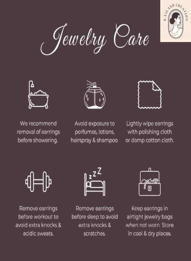 Kailash Creation Gold-Plated Earrings Combo Set for Women & Girls | Designer Stud, Drop, Hoop & Dangler Earrings | Elegant, Ethnic & Western Statement Jewelry for Daily, Party & Wedding_Wear (Cubic Zirconia) - Image 4