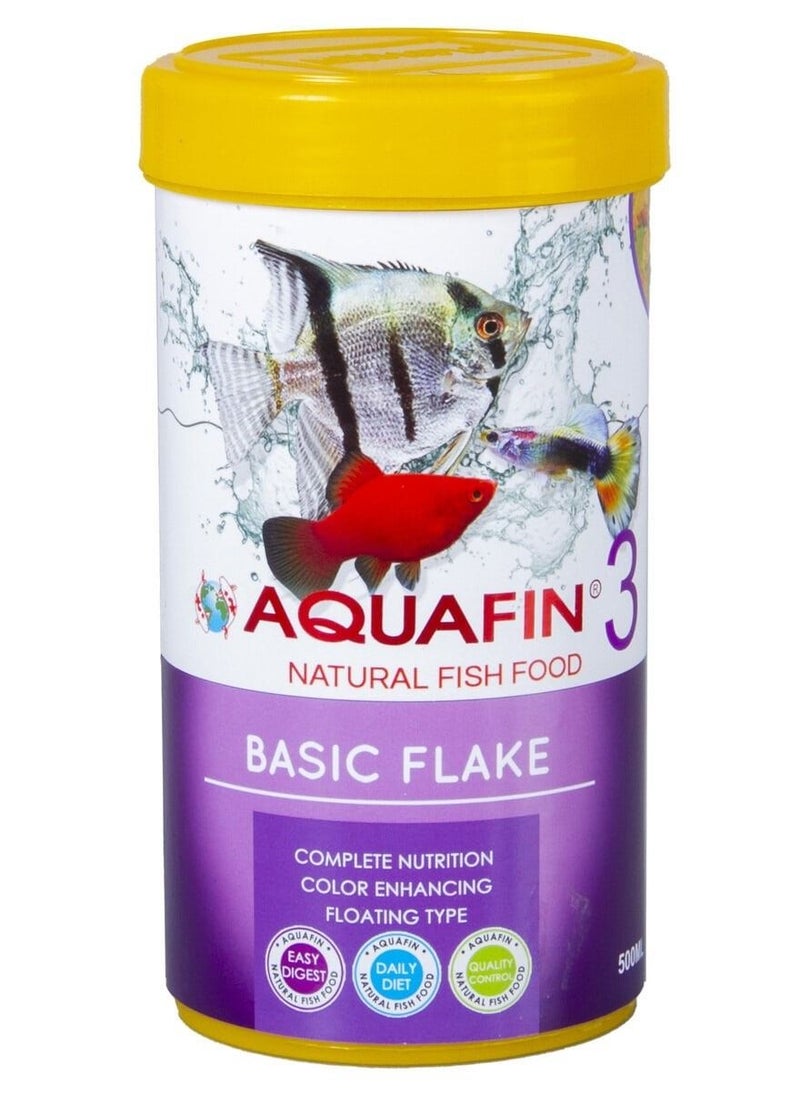 AQUAFIN Basic Flake Natural Fish Food 