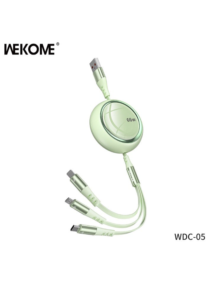 ويكومي كابل شحن POP Digtal 66 واط عالي السرعة 3 في 1 - Image 1