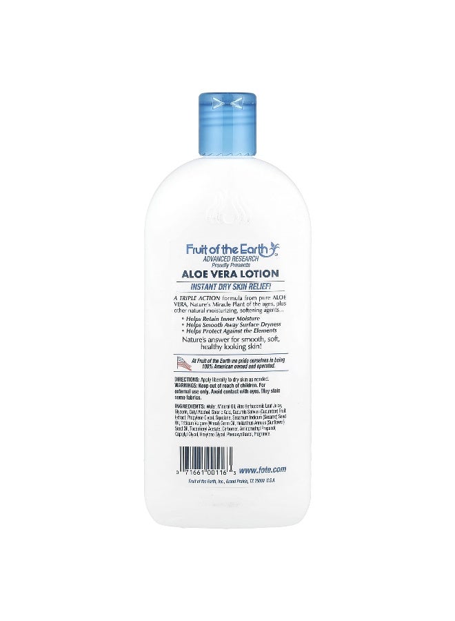 Fruit of the Earth Fruit of the Earth, Skin Care Lotion, Aloe Vera with Naturals, 16 fl oz (473 ml) - Image 2