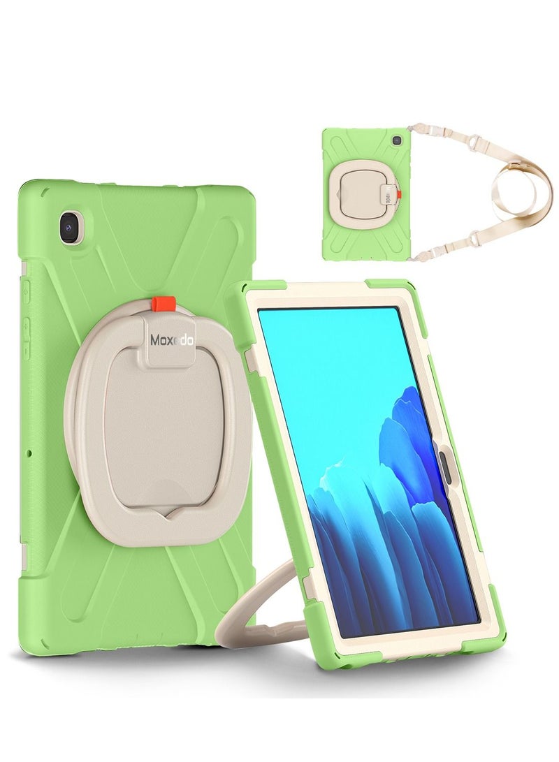 Moxedo Moxedo Heavy Duty Shockproof Rugged Protective Colorful Case with 360 Rotating Kickstand and Shoulder Strap for Kids Compatible for Samsung Galaxy Tab A7 10.4 Inch (T500/T505) - Matcha Green  - Image 1