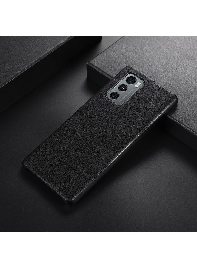 S-TOP Case For LG Wing 5G FaletteTexture PU+TPU+PC Shockproof Phone Case - Image 1