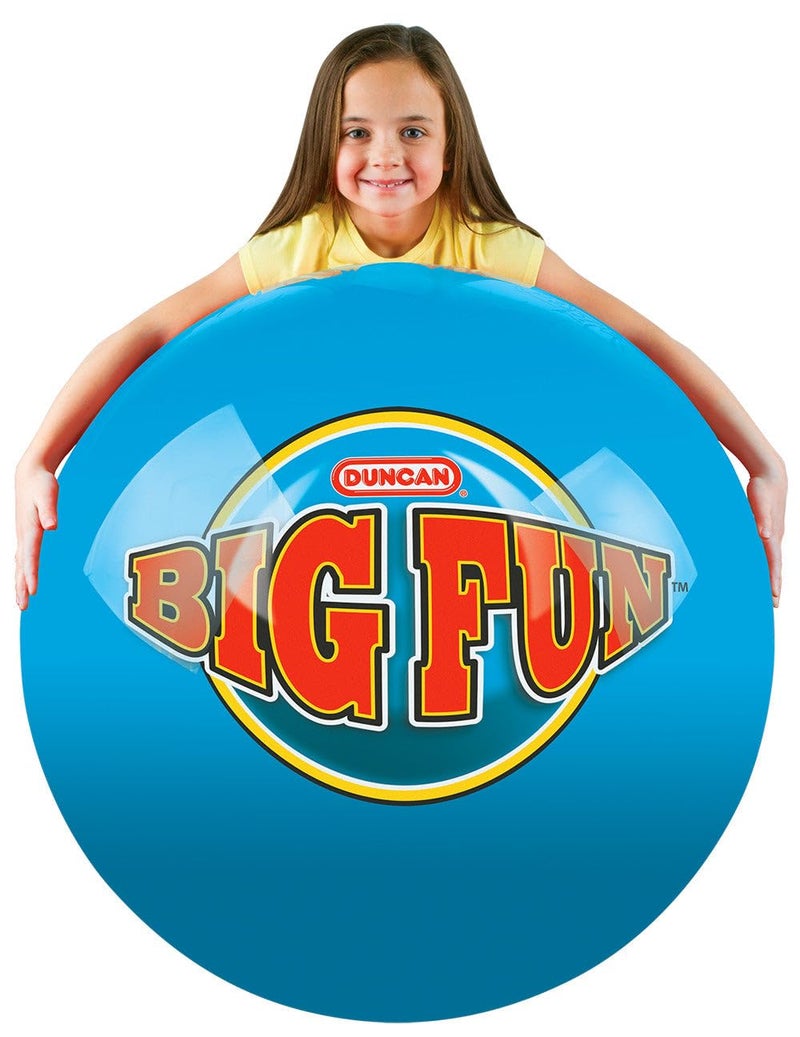 Duncan 3673XW Mega Bounce BlueRed XL 100 in Circumference Inflatable Rubber Ball with Foot Pump Outdoor Toys and Games - Image 2