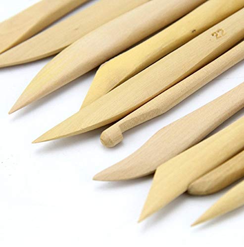 KNAFS 10pcs Wood Wooden MUD Clay Modeling Tools Set Polymer Clay Tools Sculpting DIY Pottery Ceramics Tools Sculpture Sculpt - Image 3
