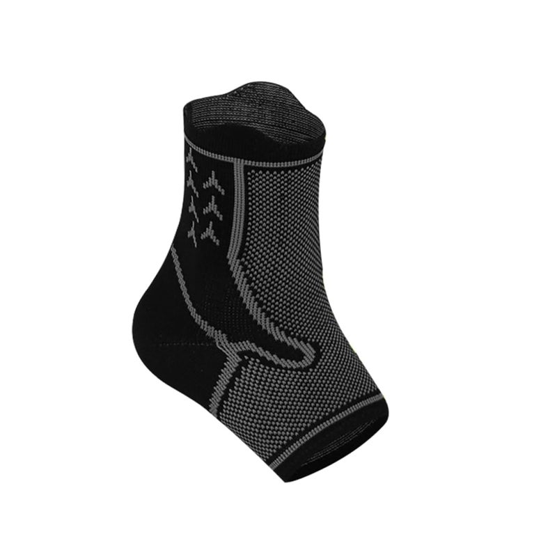 ديديسيون جورب ضغط للكاحل دعم لوتر أخيل ثبات رياضي أسود رمادي - Image 1