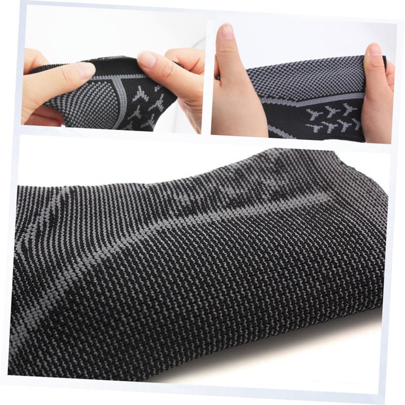 ديديسيون جورب ضغط للكاحل دعم لوتر أخيل ثبات رياضي أسود رمادي - Image 5