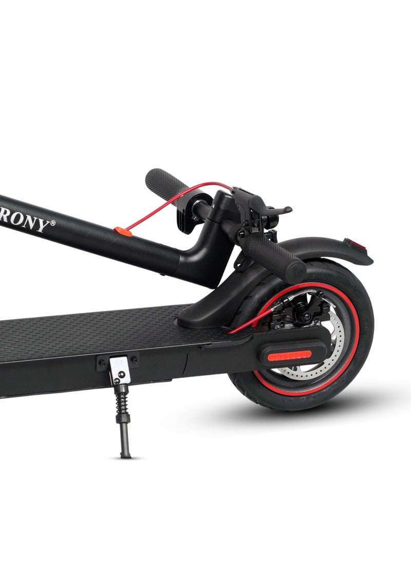Crony - W563 Electric Scooter with 250W Motor36V App Connectivity 45 KM/H Top Speed and 25 KM Range BlackEasy Folding Design Electronic Brake LED light Brushless Motor Aluminum Alloy - Image 1