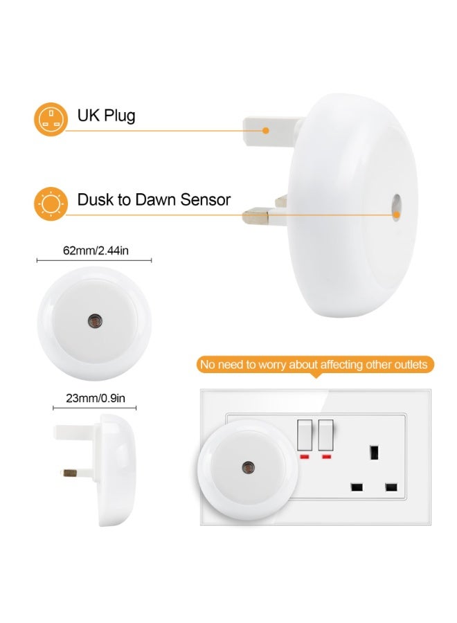 SANMUGEED Night Light Plug in Wall, Plug in Night Light with Light Sensors, LED Nightlight Warm White 3000K for Kids Room, Bathroom, Stair, Hallway, Kitchen, Bedroom - Image 3