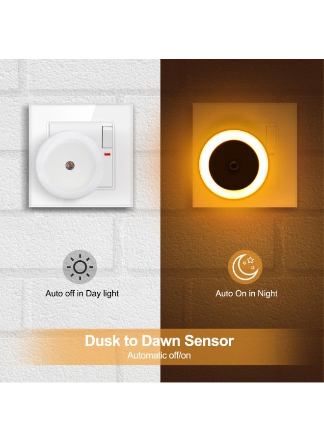 SANMUGEED Night Light Plug in Wall, Plug in Night Light with Light Sensors, LED Nightlight Warm White 3000K for Kids Room, Bathroom, Stair, Hallway, Kitchen, Bedroom - Image 5