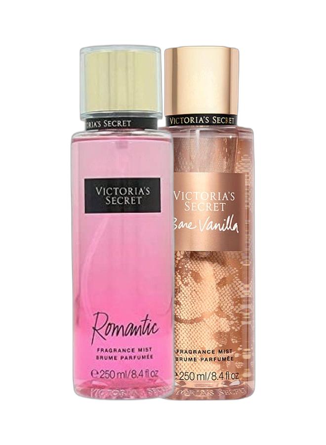 Victoria's Secret Romantic Fragrance Mist 250ml & Bare Vanilla Fragrance Mist 250ml combo - Image 1