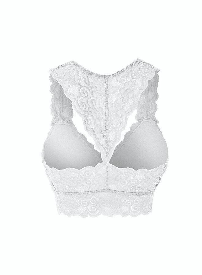 NIBEMINENT Women'S 2 Piece Lace Bra Hollow Removable Pad Without Steel Ring - Image 3