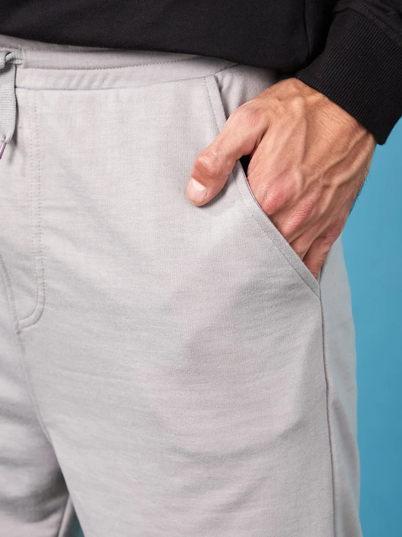 Styli Regular Fit Solid Knit Shorts