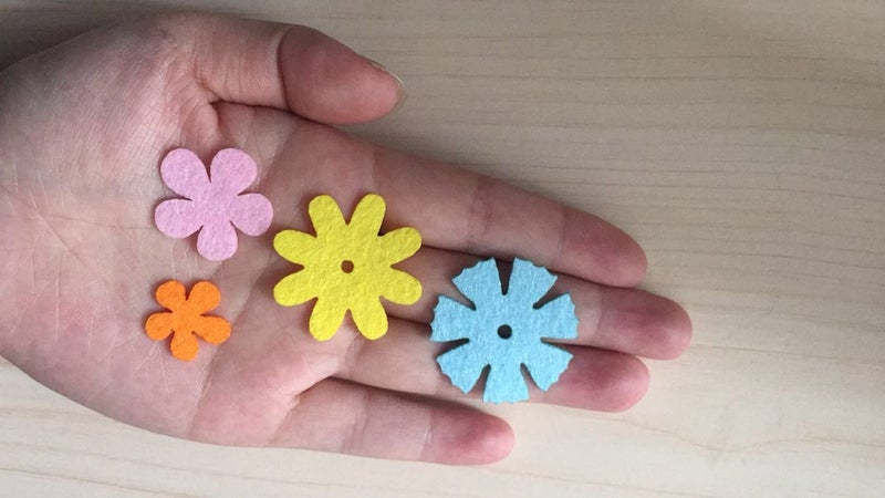 Carykon 3 Styles Craft Felt Flowers, Assorted Color, 160 Pcs - Image 5