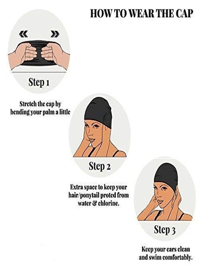 Ekan Waterproof Swimming Cap for Boys and Girls for Bathing and Ear Protection Pack of 1 (Swimming Cap-6) - Image 4