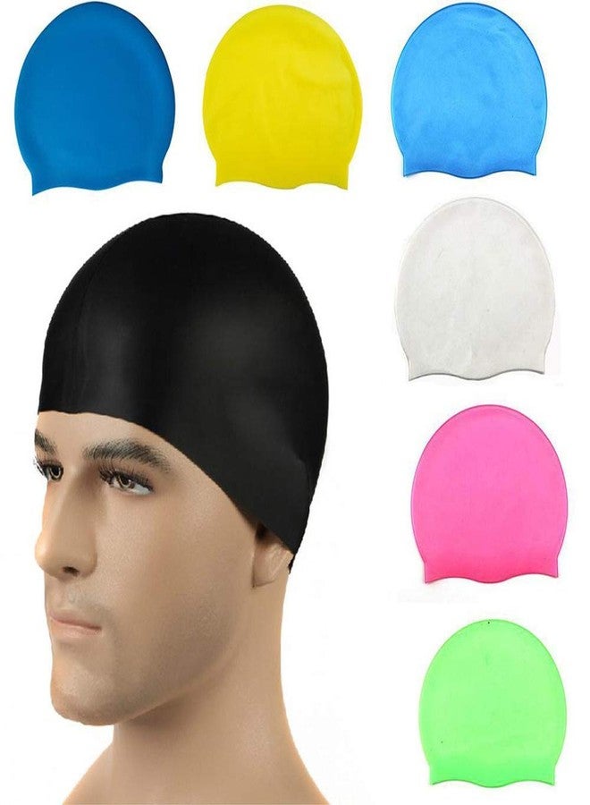 Ekan Waterproof Swimming Cap for Boys and Girls for Bathing and Ear Protection Pack of 1 (Swimming Cap-6) - Image 5